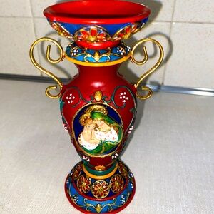 Kurt Adler Tapered Candle Holder Mother Child Holiday‎ Christmas Candlestick